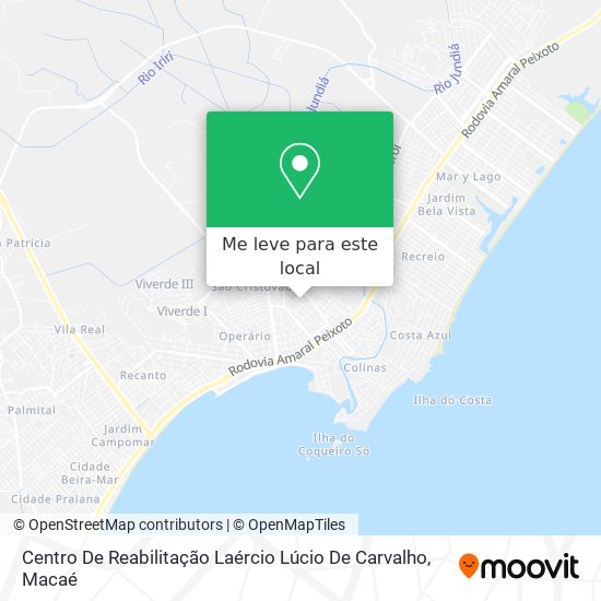 Centro De Reabilitação Laércio Lúcio De Carvalho mapa