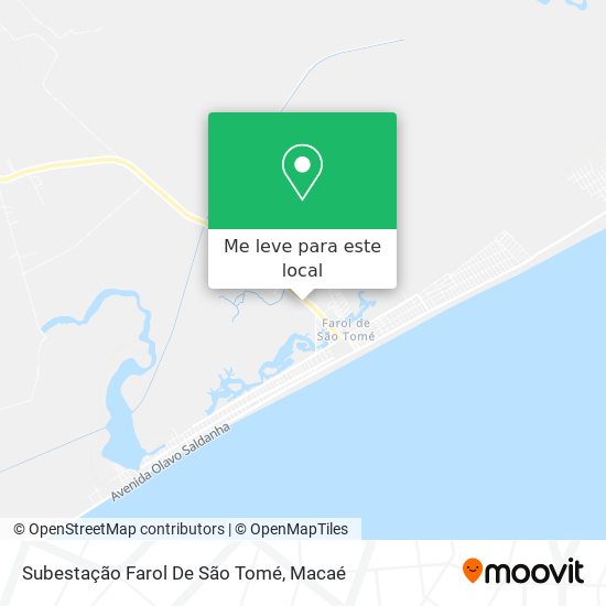 Subestação Farol De São Tomé mapa
