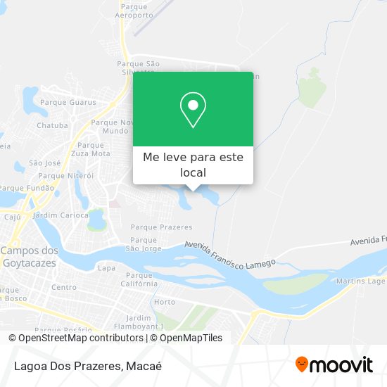 Lagoa Dos Prazeres mapa