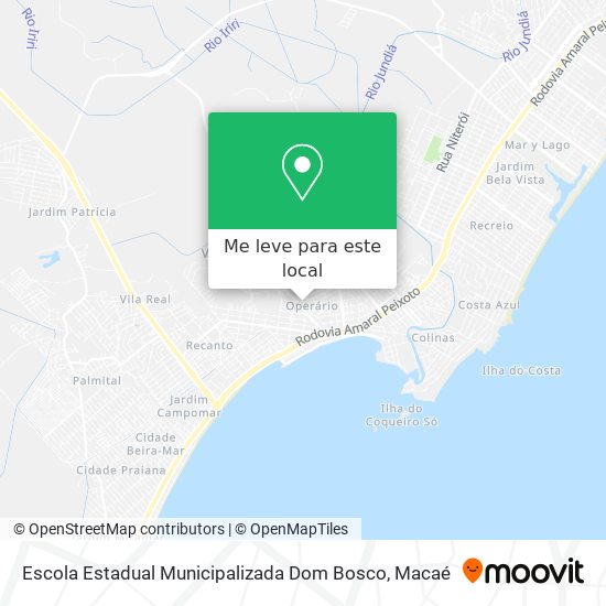 Escola Estadual Municipalizada Dom Bosco mapa