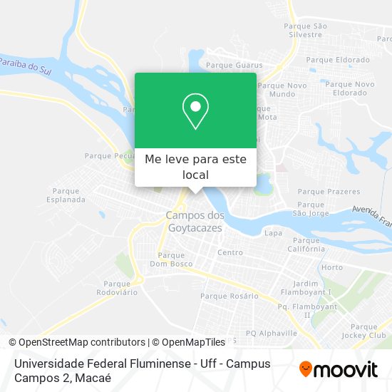 Universidade Federal Fluminense - Uff - Campus Campos 2 mapa