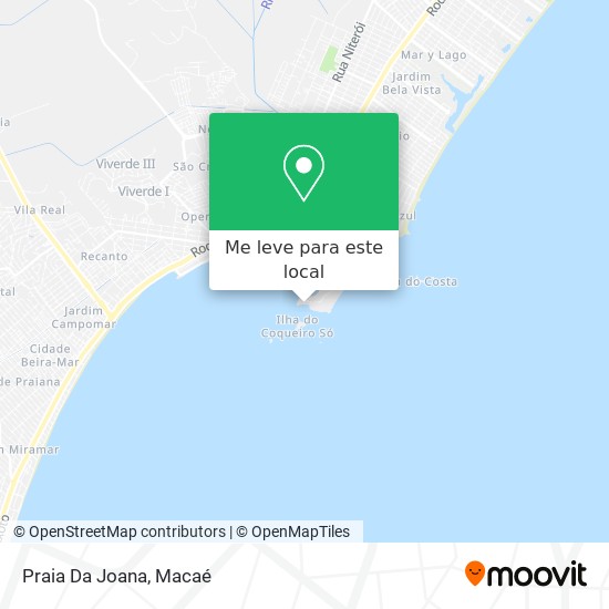Praia Da Joana mapa