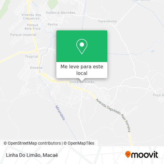 Linha Do Limão mapa