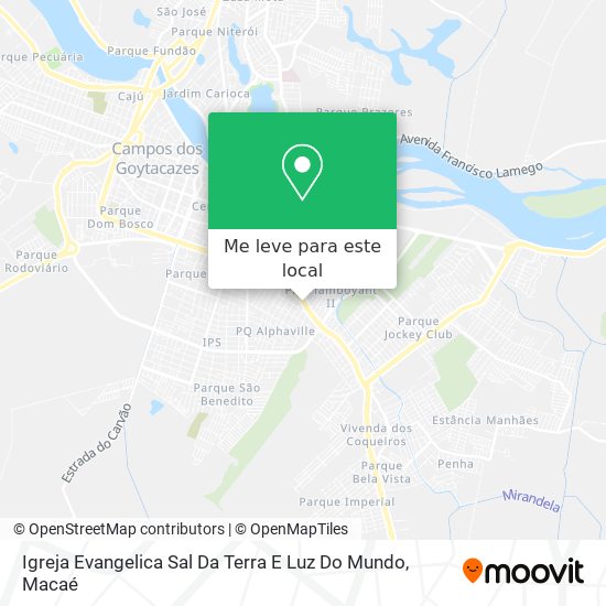 Igreja Evangelica Sal Da Terra E Luz Do Mundo mapa