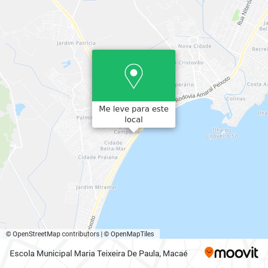 Escola Municipal Maria Teixeira De Paula mapa