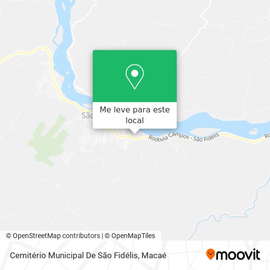 Cemitério Municipal De São Fidélis mapa