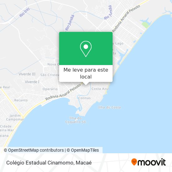 Colégio Estadual Cinamomo mapa
