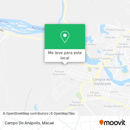 Campo Do Anápolis mapa