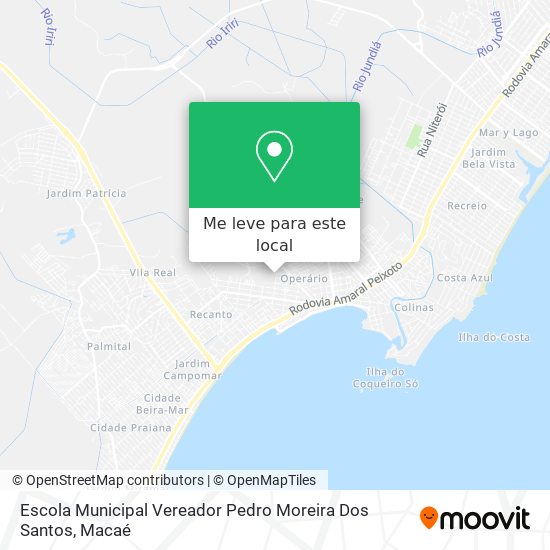 Escola Municipal Vereador Pedro Moreira Dos Santos mapa