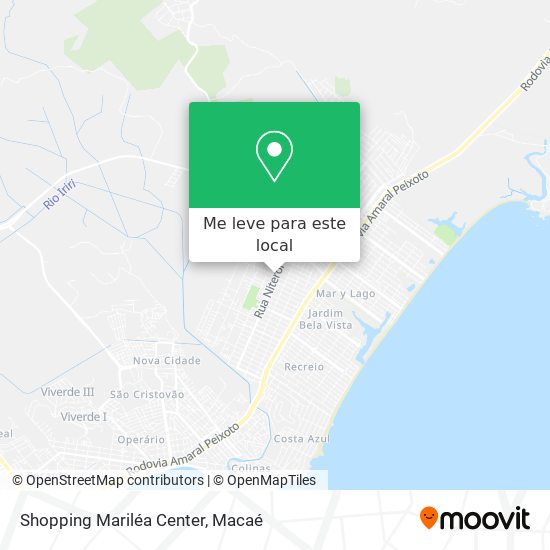 Shopping Mariléa Center mapa