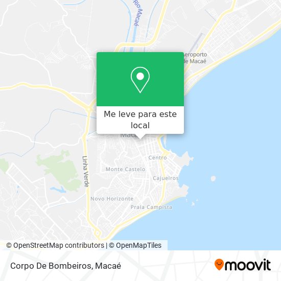Corpo De Bombeiros mapa