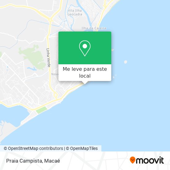 Praia Campista mapa