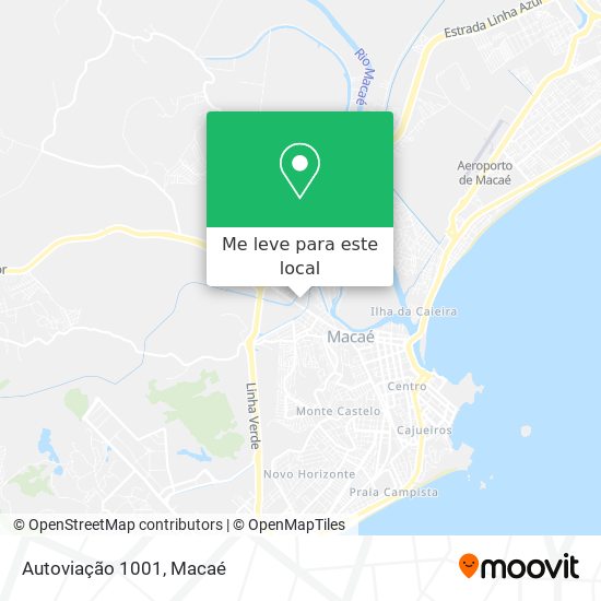 Autoviação 1001 mapa