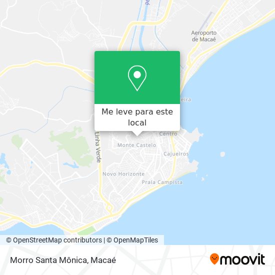 Morro Santa Mônica mapa