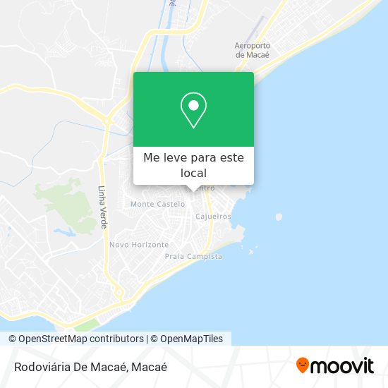 Rodoviária De Macaé mapa