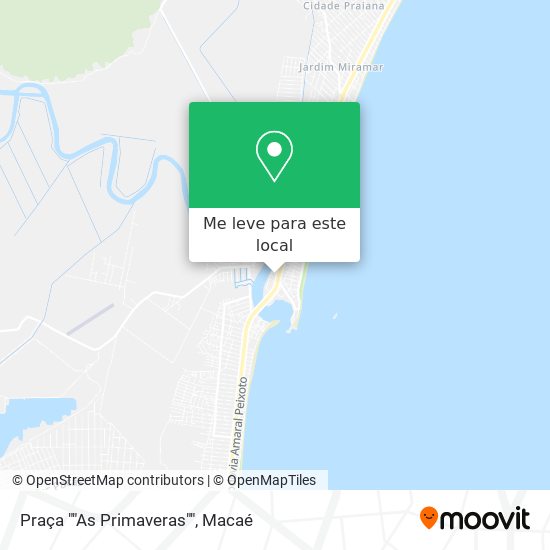 Praça ""As Primaveras"" mapa