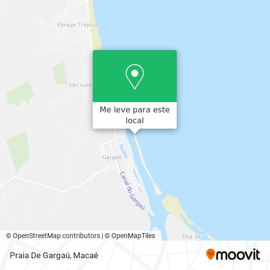 Praia De Gargaú mapa