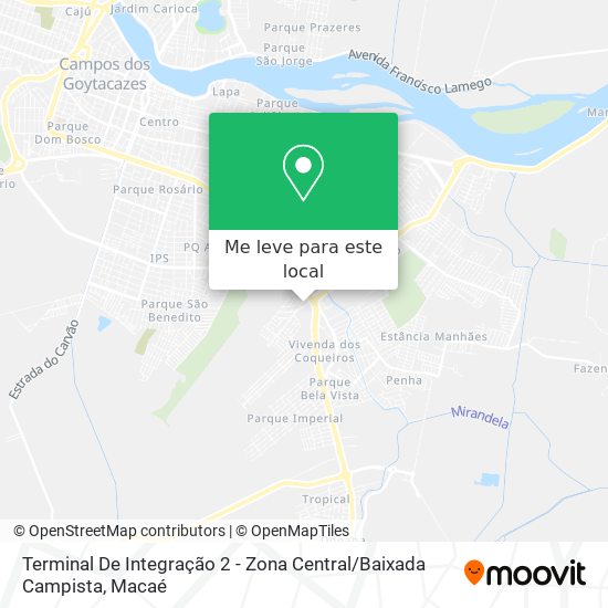 Terminal De Integração 2 - Zona Central / Baixada Campista mapa
