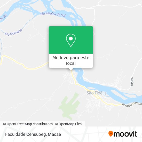 Faculdade Censupeg mapa