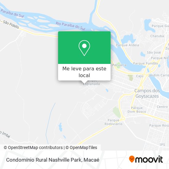 Condomínio Rural Nashville Park mapa