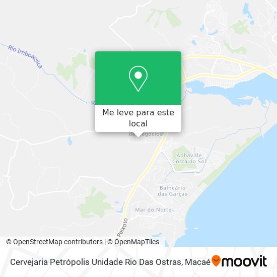 Cervejaria Petrópolis Unidade Rio Das Ostras mapa