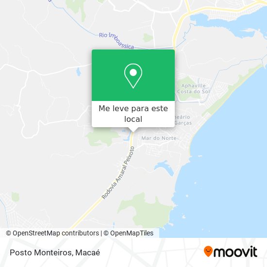 Posto Monteiros mapa