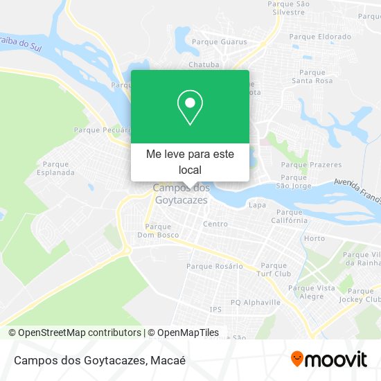 Campos dos Goytacazes mapa
