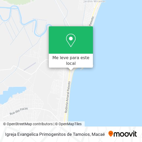 Igreja Evangelica Primogenitos de Tamoios mapa