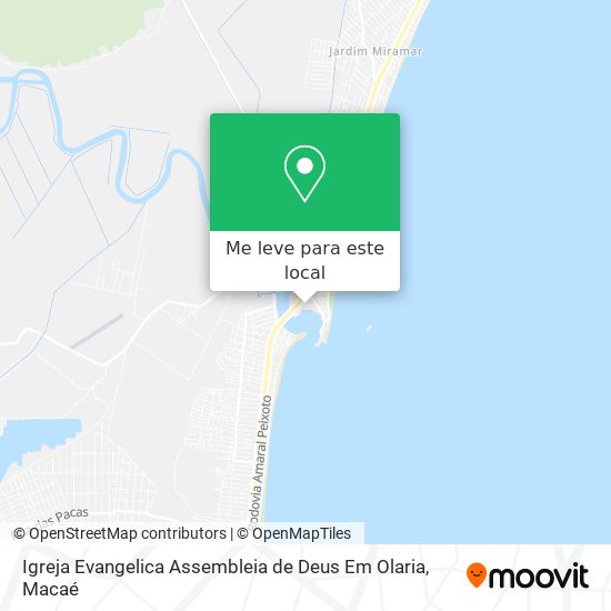 Igreja Evangelica Assembleia de Deus Em Olaria mapa