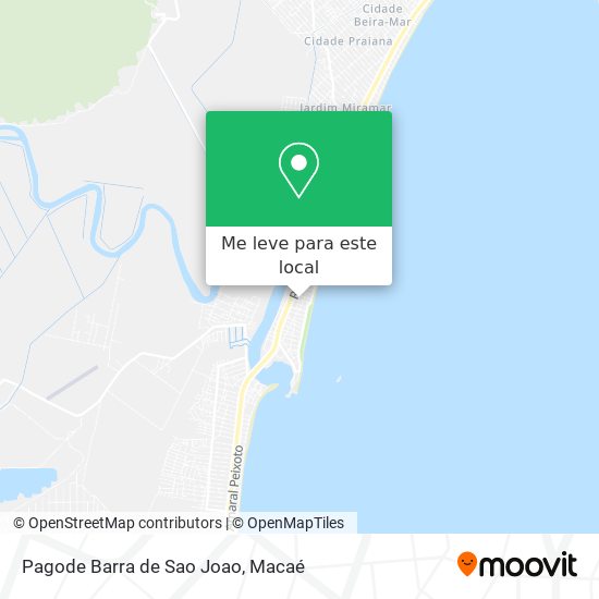 Pagode Barra de Sao Joao mapa