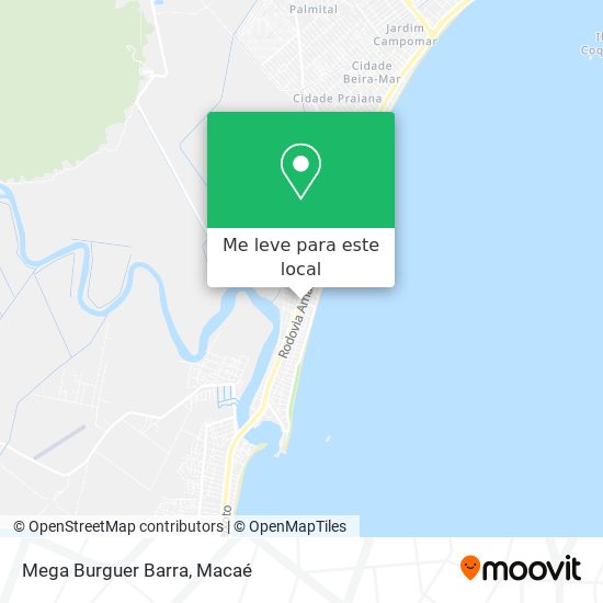 Mega Burguer Barra mapa