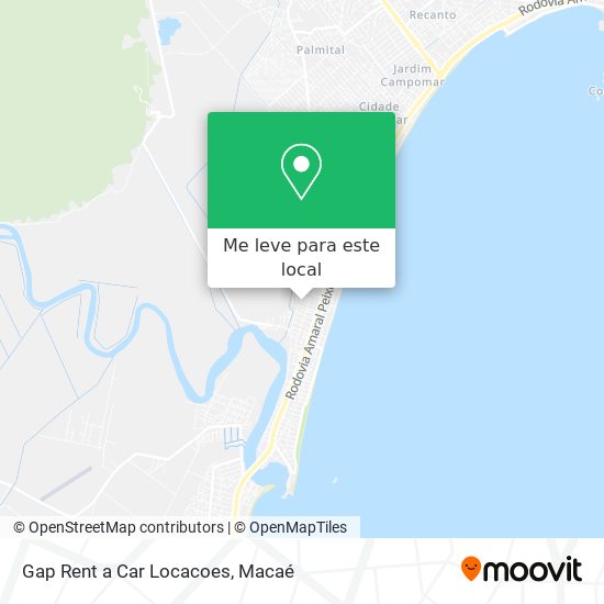 Gap Rent a Car Locacoes mapa