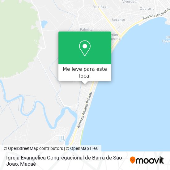 Igreja Evangelica Congregacional de Barra de Sao Joao mapa