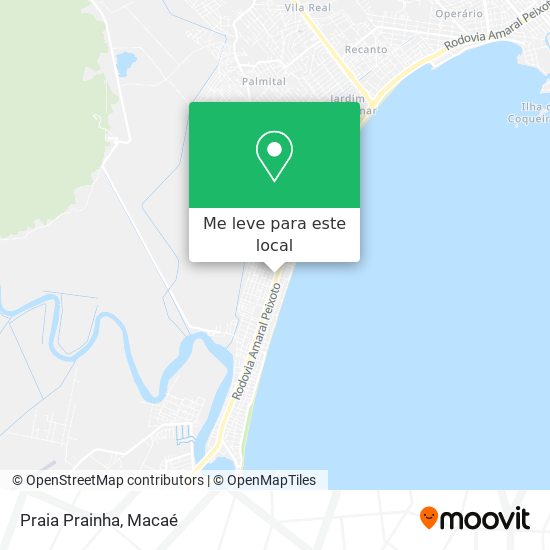 Praia Prainha mapa