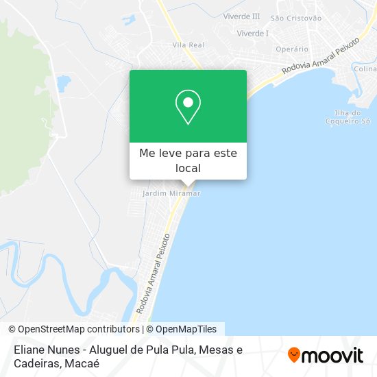 Eliane Nunes - Aluguel de Pula Pula, Mesas e Cadeiras mapa