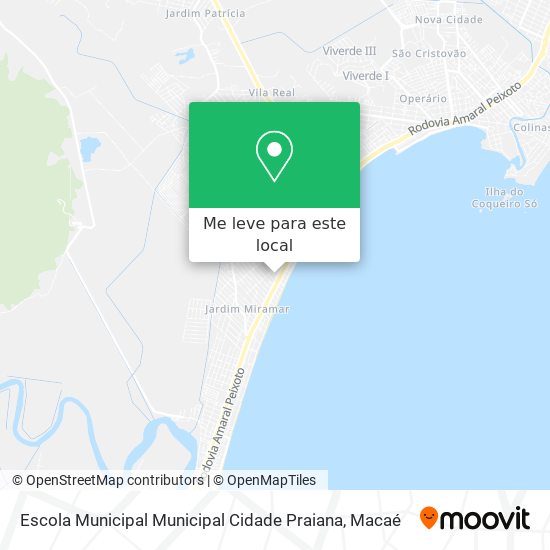 Escola Municipal Municipal Cidade Praiana mapa