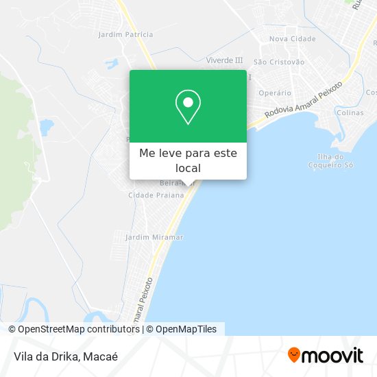 Vila da Drika mapa