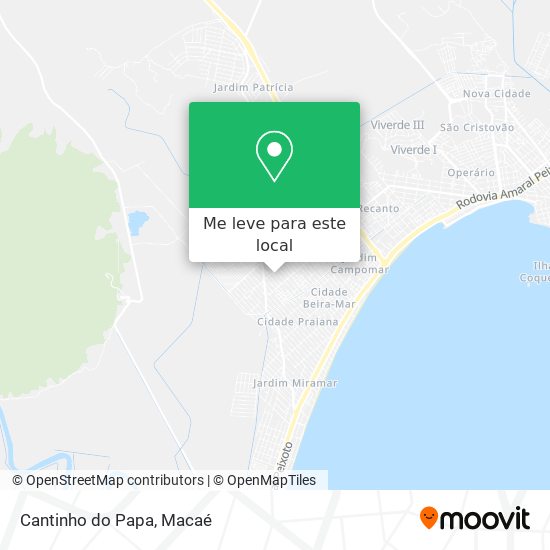 Cantinho do Papa mapa