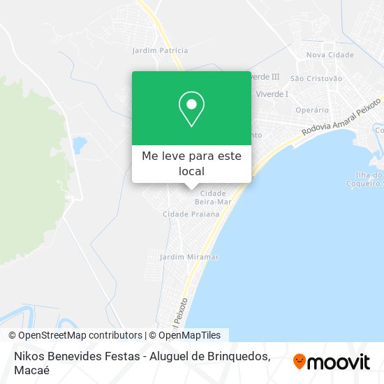 Nikos Benevides Festas - Aluguel de Brinquedos mapa