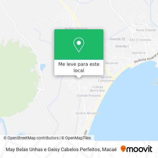 May Belas Unhas e Geisy Cabelos Perfeitos mapa