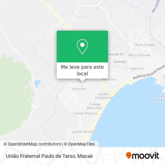 União Fraternal Paulo de Tarso mapa