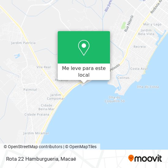 Rota 22 Hamburgueria mapa
