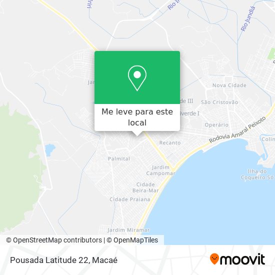 Pousada Latitude 22 mapa
