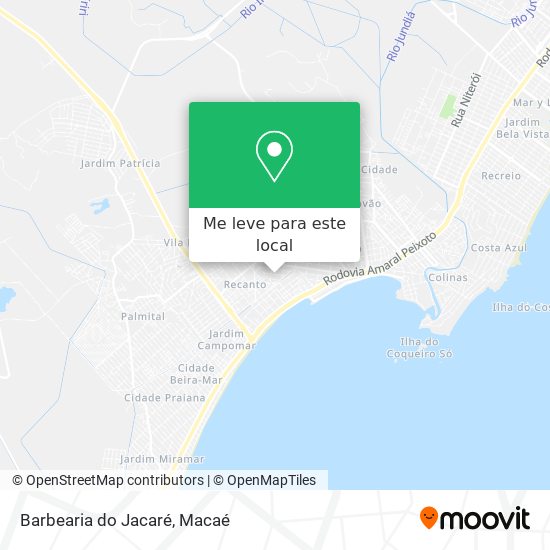 Barbearia do Jacaré mapa