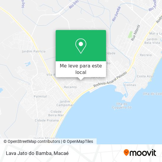 Lava Jato do Bamba mapa