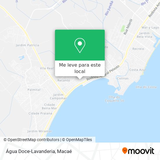 Água Doce-Lavanderia mapa