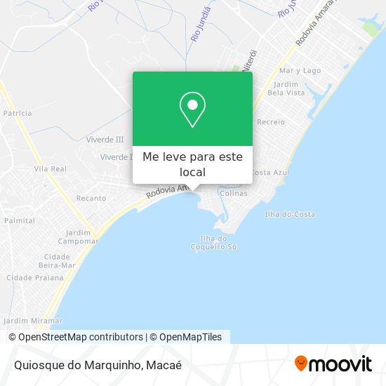 Quiosque do Marquinho mapa
