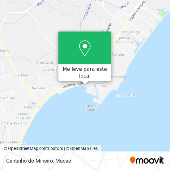 Cantinho do Mineiro mapa