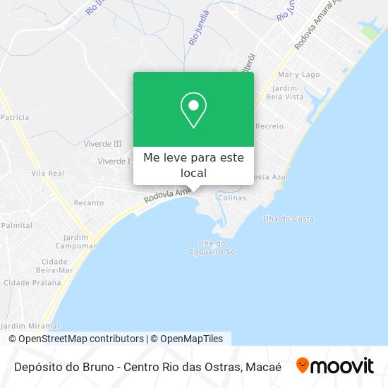 Depósito do Bruno - Centro Rio das Ostras mapa