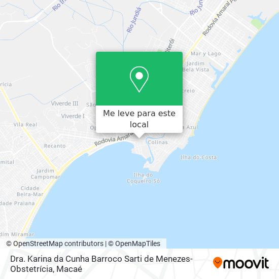 Dra. Karina da Cunha Barroco Sarti de Menezes-Obstetrícia mapa